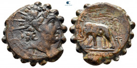 Seleukid Kingdom. Antioch on the Orontes. Antiochos VI Dionysos 144-142 BC. Serrate Æ