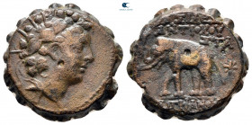 Seleukid Kingdom. Antioch on the Orontes. Antiochos VI Dionysos 144-142 BC. Serrate Æ