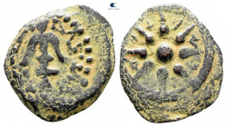 Judaea. Jerusalem. Hasmoneans. Alexander Jannaios (Yehonatan) 103-76 BC. From the Tareq Hani collection. Prutah Æ