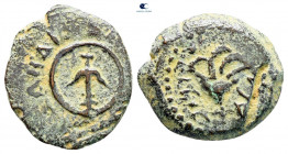 Judaea. Jerusalem. Hasmoneans. Alexander Jannaios (Yehonatan) 103-76 BC. From the Tareq Hani collection. Prutah Æ