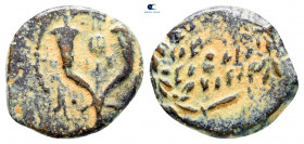 Judaea. Jerusalem. Hasmoneans. Alexander Jannaios (Yehonatan) 103-76 BC. From the Tareq Hani collection. Prutah Æ