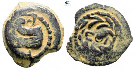 Judaea. Jerusalem. Herodians. Herod II Archelaos 4 BC-AD 6. From the Tareq Hani collection. Prutah Æ