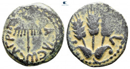 Judaea. Jerusalem. Agrippa I AD 37-43. From the Tareq Hani collection. Prutah Æ