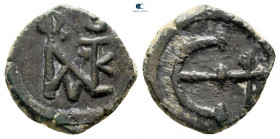 Justin II and Sophia AD 565-578. Theoupolis (Antioch). Pentanummium Æ