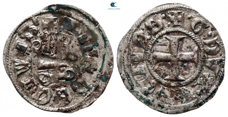 Guillame de la Roche AD 1280-1287. 
Denier Tournois BI

18 mm, 0,77 g



...