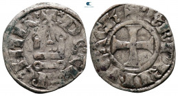 Charles II de Anjou AD 1285-1287. Glarenza (modern Kyllini in Elis). Denier Tournois BI