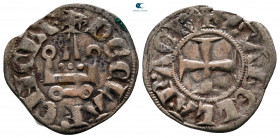 Isabelle de Villehardouin AD 1297-1301. Glarenza (modern Kyllini in Elis). Denier Tournois BI