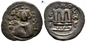temp. Mu\'awiya I ibn Abi Sufyan AH 41-60. From the Tareq Hani collection. hims (Syria). Fals Bronze