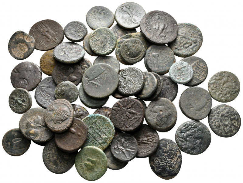 Lot of ca. 55 greek bronze coins / SOLD AS SEEN, NO RETURN! 

nearly very fine