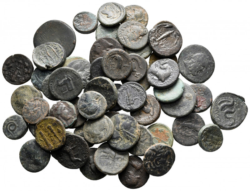 Lot of ca. 55 greek bronze coins / SOLD AS SEEN, NO RETURN! 

nearly very fine