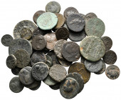 Lot of ca. 55 roman provincial bronze coins / SOLD AS SEEN, NO RETURNnearly very fine