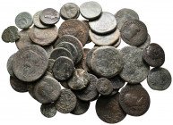 Lot of ca. 55 roman provincial bronze coins / SOLD AS SEEN, NO RETURNnearly very fine