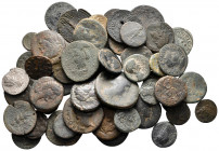 Lot of ca. 55 roman provincial bronze coins / SOLD AS SEEN, NO RETURNfine