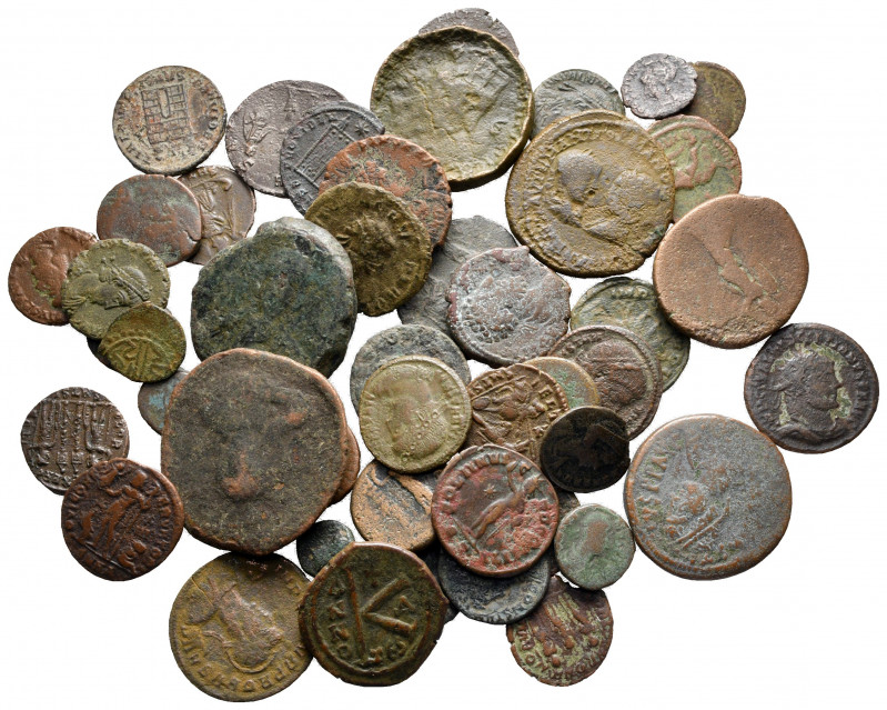 Lot of ca. 50 roman bronze coins / SOLD AS SEEN, NO RETURN!

very fine
