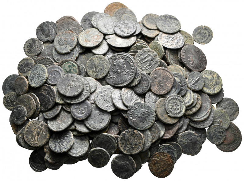 Lot of ca. 250 roman bronze coins / SOLD AS SEEN, NO RETURN!

nearly very fine