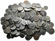 Lot of ca. 250 roman bronze coins / SOLD AS SEEN, NO RETURN!nearly very fine