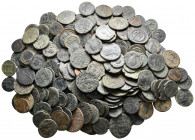 Lot of ca. 250 roman bronze coins / SOLD AS SEEN, NO RETURN!very fine