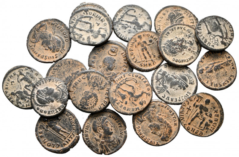 Lot of ca. 20 roman bronze coins / SOLD AS SEEN, NO RETURN

nearly very fine