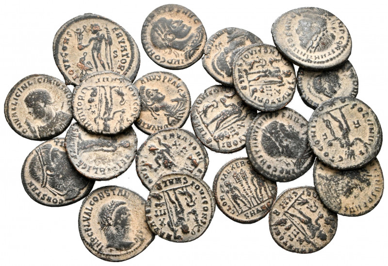 Lot of ca. 20 roman bronze coins / SOLD AS SEEN, NO RETURN

very fine