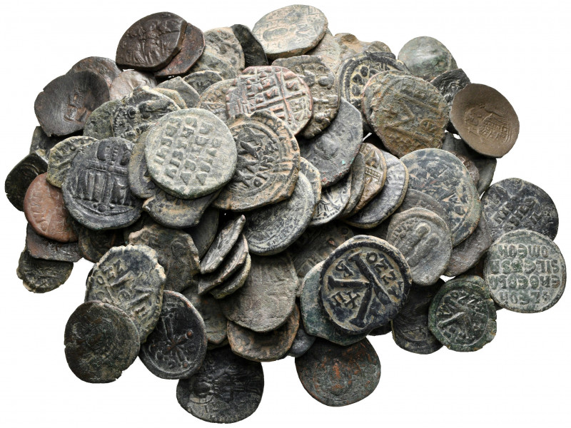 Lot of ca. 100 byzantine bronze coins / SOLD AS SEEN, NO RETURN! 

very fine