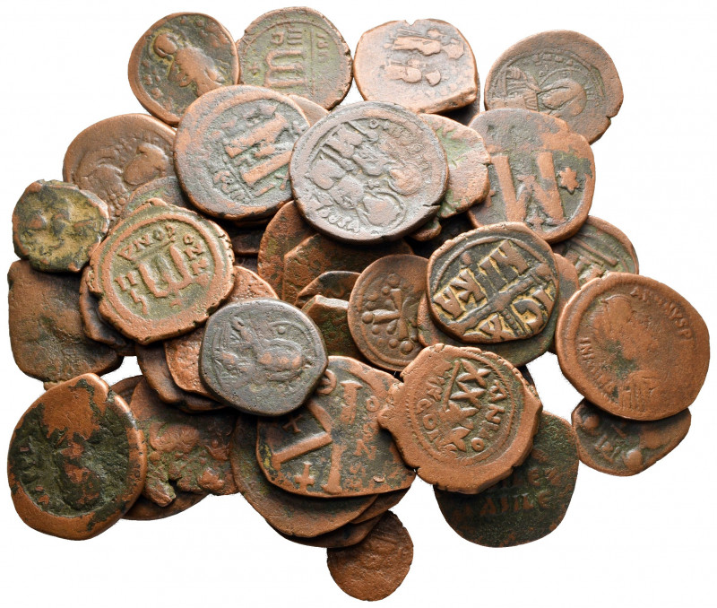 Lot of ca. 50 byzantine bronze coins / SOLD AS SEEN, NO RETURN! 

nearly very ...