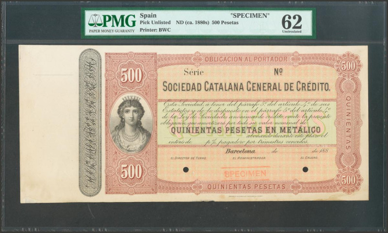 SOCIEDAD CATALANA GENERAL DE CREDITO (BARCELONA). 500 Pesetas. (188_ca). Sin ser...