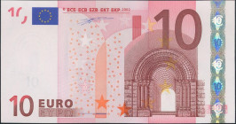 10 Euros. 1 de Enero de 2002. Firma Duisenberg. Serie Y (Grecia). (Edifil 2017: 487). SC.
