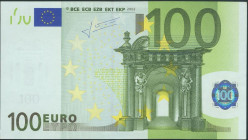 100 Euros. 1 de Enero de 2002. Firma Trichet. Serie S (Italia). (Edifil 2017: 490A). EBC.