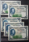 Conjunto de 83 billetes del Banco de España de diversas emisiones y en diversas calidades. A EXAMINAR.