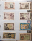 Preciosa colección de 96 billetes del Banco de España, que incluye la gran mayoría de los billetes emitidos en el siglo XX en calidades diversas, algu...
