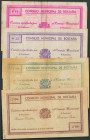 BOLTAÑA (HUESCA). 15 Céntimos, 25 Céntimos, 1 Peseta y 2 Pesetas. 1937. (González: 1267, 1268, 1270, 1271). Raros. MBC/BC+.