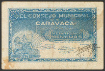 CARAVACA (MURCIA). 25 Céntimos. (1937ca). (González: 1609). MBC+.