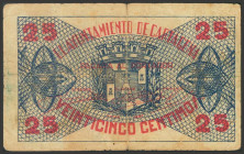 CARTAGENA (MURCIA). 25 Céntimos. Junio 1937. (González: 1684). MBC-.