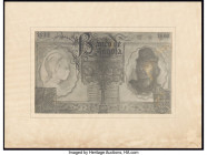 Angola Banco De Angola 1000 Angolares 1944 Pick 82a Four Partial Photographic Proofs. Two examples have annotations and the other two examples are pri...