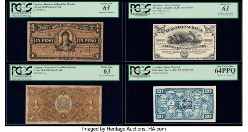 Argentina Banco Nacional 20 Centavos Fuertes 1.8.1873 Pick S644p Front and Back ...