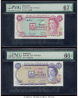 Bermuda Bermuda Government 5; 10 Dollars 6.2.1970 Pick 24a; 25a Two Examples PMG Superb Gem Unc 67 EPQ; Gem Uncirculated 66 EPQ. 

HID09801242017

© 2...