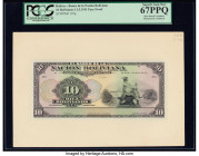 Bolivia Banco de la Nacion Boliviana 10 Bolivianos 11.5.1911 Pick 107p Front and Back Proofs PCGS Superb Gem New 67PPQ (2); Banco Industrial 1 Bolivia...