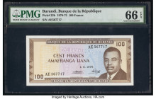 Burundi Banque de la Republique du Burundi 100 Francs 1.6.1975 Pick 23b PMG Gem Uncirculated 66 EPQ. 

HID09801242017

© 2020 Heritage Auctions | All ...