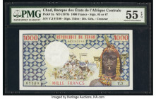 Chad Banque Des Etats De L'Afrique Centrale 1000 Francs ND (1978) Pick 3a PMG About Uncirculated 55 EPQ. 

HID09801242017

© 2020 Heritage Auctions | ...