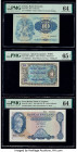 Estonia, Great Britain, Greece, Scotland and More Group of 6 Graded Examples PMG Gem Uncirculated 66 EPQ (3); Gem Uncirculated 65 EPQ; Choice Uncircul...