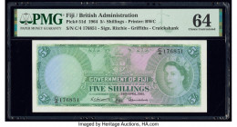 Fiji Government of Fiji 5 Shillings 28.4.1961 Pick 51d PMG Choice Uncirculated 64. 

HID09801242017

© 2020 Heritage Auctions | All Rights Reserved