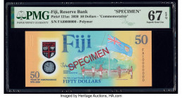 Fiji Reserve Bank of Fiji 50 Dollars 2020 121as Commemorative Specimen PMG Superb Gem Unc 67 EPQ. 

HID09801242017

© 2020 Heritage Auctions | All Rig...