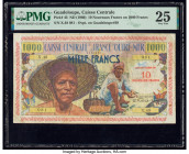 Guadeloupe Caisse Centrale de la France d'Outre-Mer 10 Nouveaux Francs on 1000 Francs ND (1960) Pick 43 PMG Very Fine 25. 

HID09801242017

© 2020 Her...