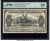 Guatemala Banco Americano 5 Pesos 22.5.1919 Pick S117 PMG Very Fine 25. 

HID09801242017

© 2020 Heritage Auctions | All Rights Reserved