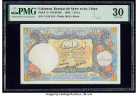 Lebanon Banque de Syrie et du Liban 1 Livre 1939 Pick 15 PMG Very Fine 30. Minor rust has been noted on this example.

HID09801242017

© 2020 Heritage...