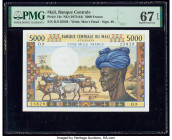 Mali Banque Centrale du Mali 5000 Francs ND (1972-84) Pick 14e PMG Superb Gem Unc 67 EPQ. 

HID09801242017

© 2020 Heritage Auctions | All Rights Rese...