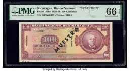 Nicaragua Banco Nacional 100 Cordobas 1960 Pick 104bs Specimen PMG Gem Uncirculated 66 EPQ. 

HID09801242017

© 2020 Heritage Auctions | All Rights Re...