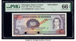 Nicaragua Banco Central 50 Cordobas 20.2.1978 Pick 130s Specimen PMG Gem Uncirculated 66 EPQ. Cancelled with 2 punch holes. 

HID09801242017

© 2020 H...