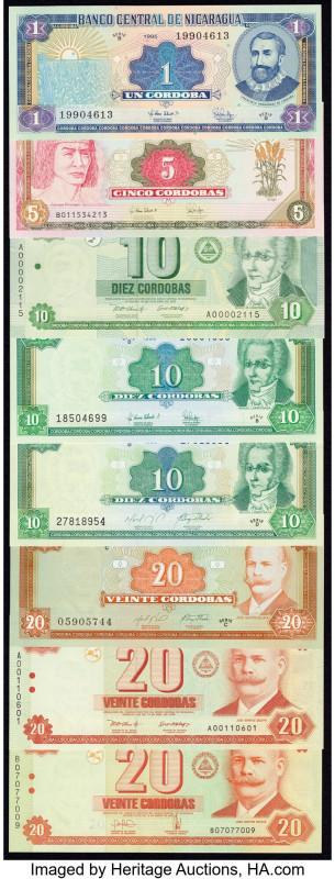 Nicaragua Banco Central Group of 15 Examples Crisp Uncirculated. 

HID0980124201...