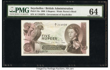 Seychelles Government of Seychelles 5 Rupees 1.1.1968 Pick 14a PMG Choice Uncirculated 64. 

HID09801242017

© 2020 Heritage Auctions | All Rights Res...
